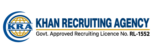 Khan Recruiting Agency - Govt. Approved Recruiting Licence No. RL-1552